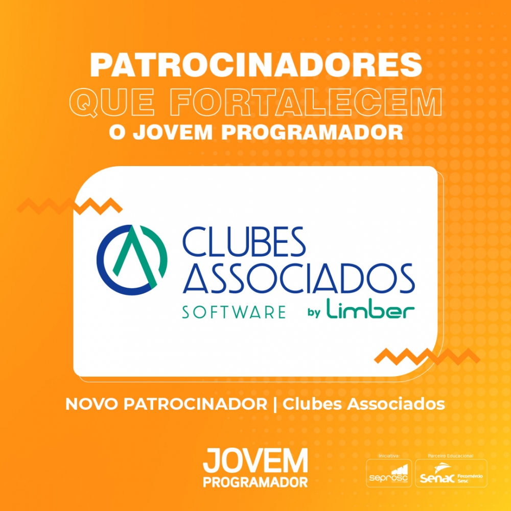 Clubes Associados by Limber é a nova patrocinadora do Jovem Programador