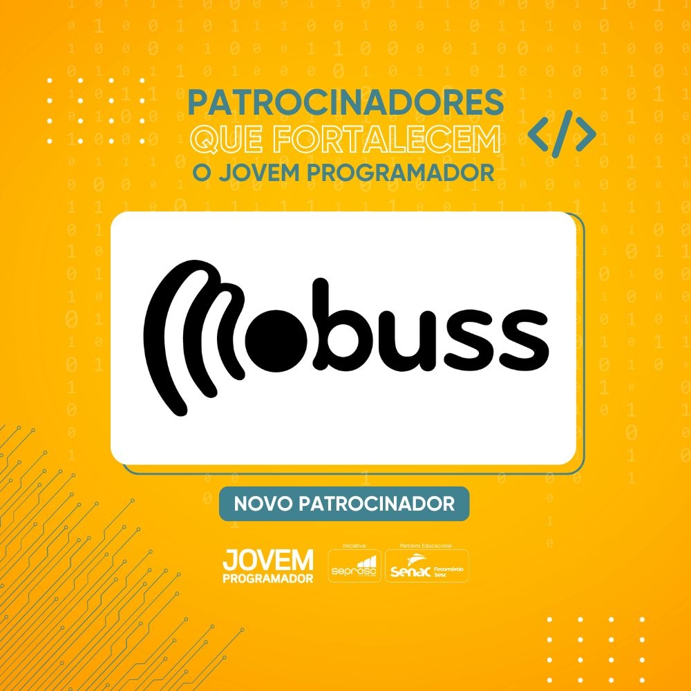 Mobuss é a nova patrocinadora do Jovem Programador