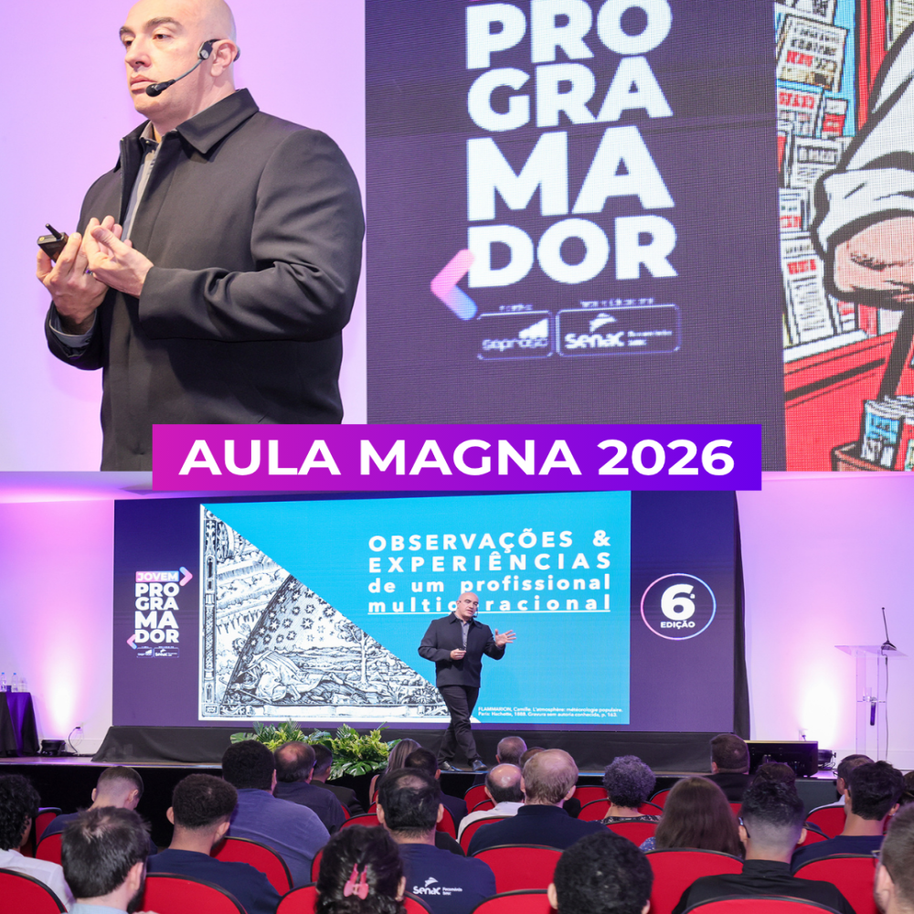 Aula Magna 2026 marca início da maior edição do Jovem Programador